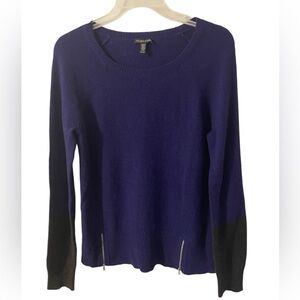 EILEEN FISHER Ultramarine Blue Charcoal Yak Merino